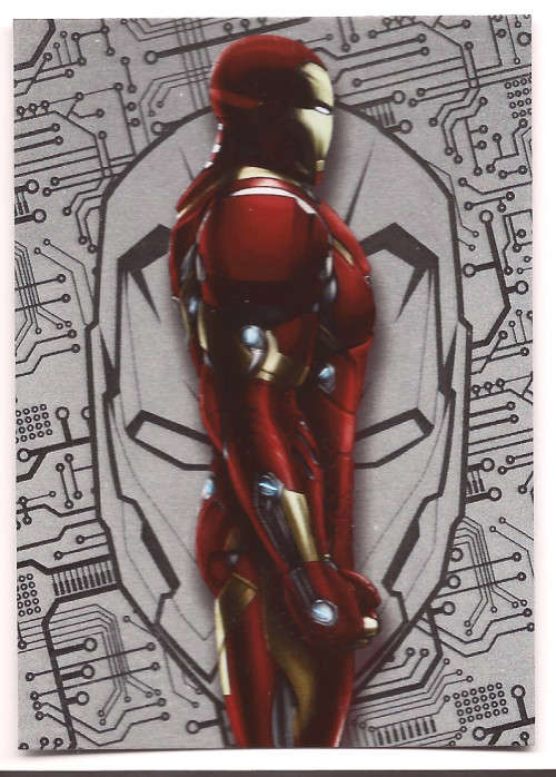IRON MAN - MARVEL `MARVEL CIVIL WAR 2016` - FOIL TRADING CARD 76