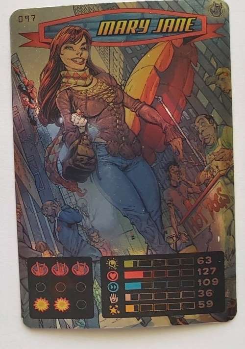 MARY JANE - MARVEL `SPIDERMAN 2011 COLLECTION` - FOIL TRADING CARD 97