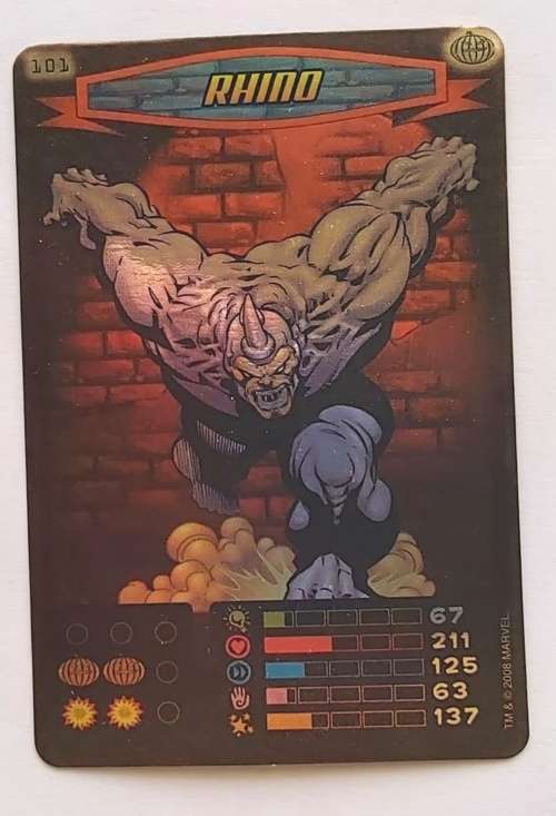 RHINO - MARVEL `SPIDERMAN 2011 COLLECTION` - FOIL TRADING CARD 101