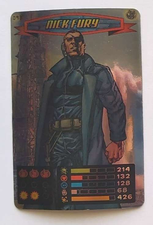 NICK FURY - MARVEL `SPIDERMAN 2011 COLLECTION` - FOIL TRADING CARD 93