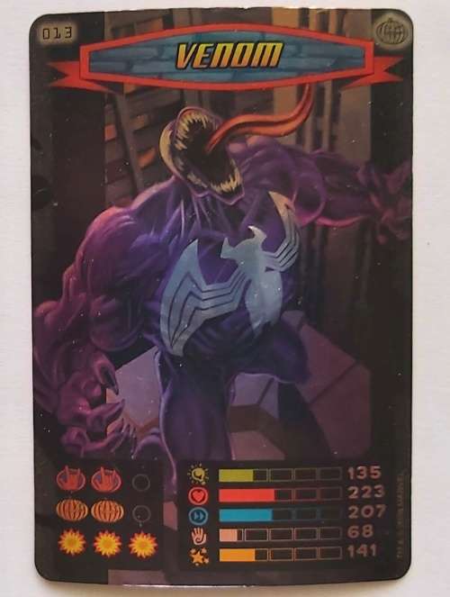 VENOM - MARVEL `SPIDERMAN 2011 COLLECTION` - FOIL TRADING CARD 13