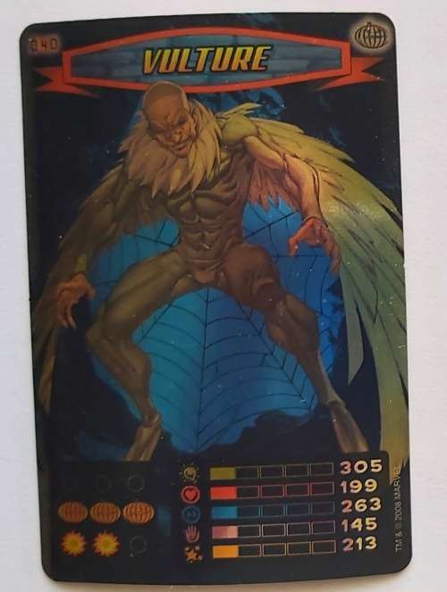 VULTURE - MARVEL `SPIDERMAN 2011 COLLECTION` - FOIL TRADING CARD 40