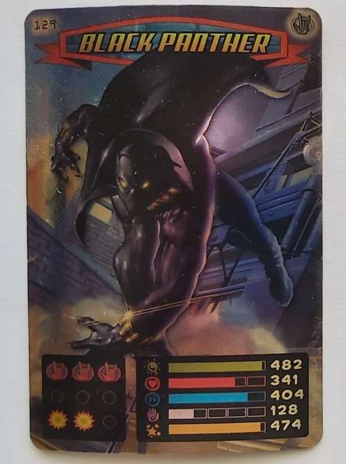 BLACK PANTHER - MARVEL `SPIDERMAN 2011 COLLECTION` - FOIL TRADING CARD 129