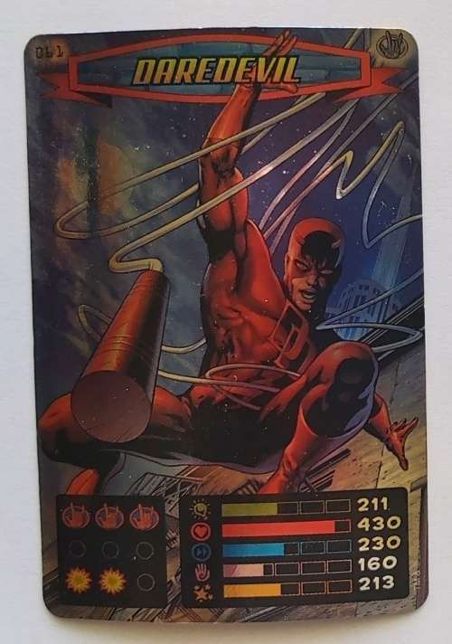 DAREDEVIL - MARVEL `SPIDERMAN 2011 COLLECTION` - FOIL TRADING CARD 61