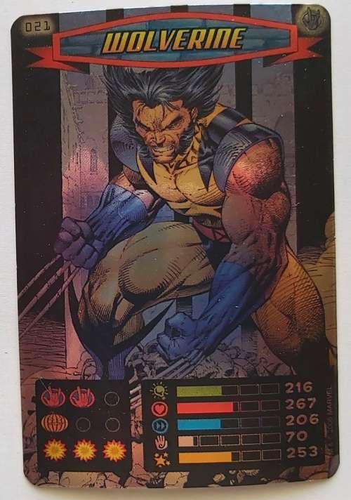 WOLVERINE - MARVEL `SPIDERMAN 2011 COLLECTION` - FOIL TRADING CARD 21