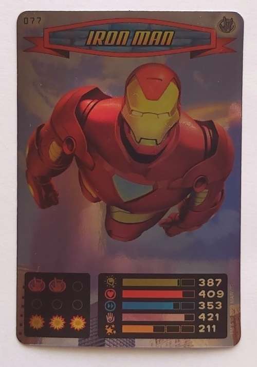 IRON MAN - MARVEL `SPIDERMAN 2011 COLLECTION` - FOIL TRADING CARD 77
