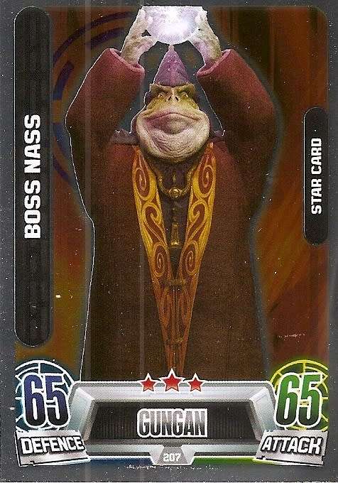 BOSS NASS - STAR WARS 2013 - FORCE ATTAX MOVIE SERIES 2 -  `STAR FOIL` CARD 207