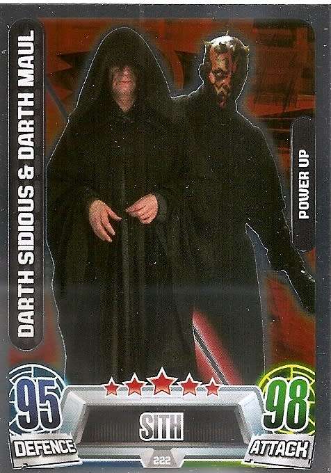 STAR WARS 2013 - FORCE ATTAX MOVIE SERIES 2 -  `POWER-UP FOIL` CARD 222