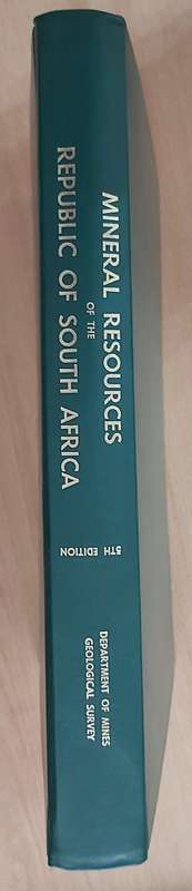 Mineral Resources of the Republic of South Africa, 5th edition, Handbook 7  - CB Coetzee