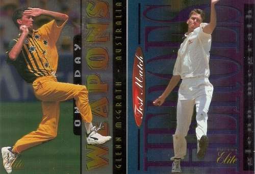 1996 FUTERA CRICKET PREMIUM ELITE COLLECTION  - SET of 59  `FOIL` Trading Cards - NO BINDER