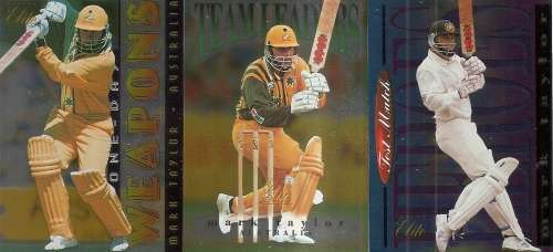 1996 FUTERA CRICKET PREMIUM ELITE COLLECTION  - SET of 59  `FOIL` Trading Cards - NO BINDER