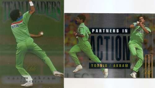 1996 FUTERA CRICKET PREMIUM ELITE COLLECTION  - SET of 59  `FOIL` Trading Cards - NO BINDER