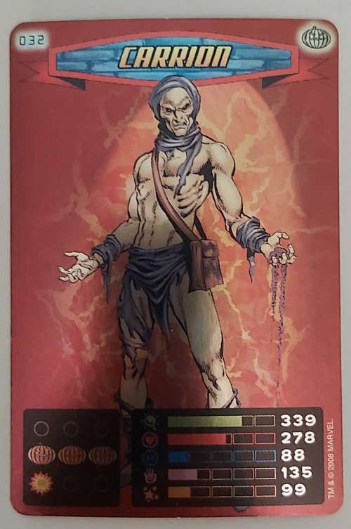 CARRION - MARVEL `SPIDERMAN 2011 COLLECTION` - FOIL TRADING CARD 32