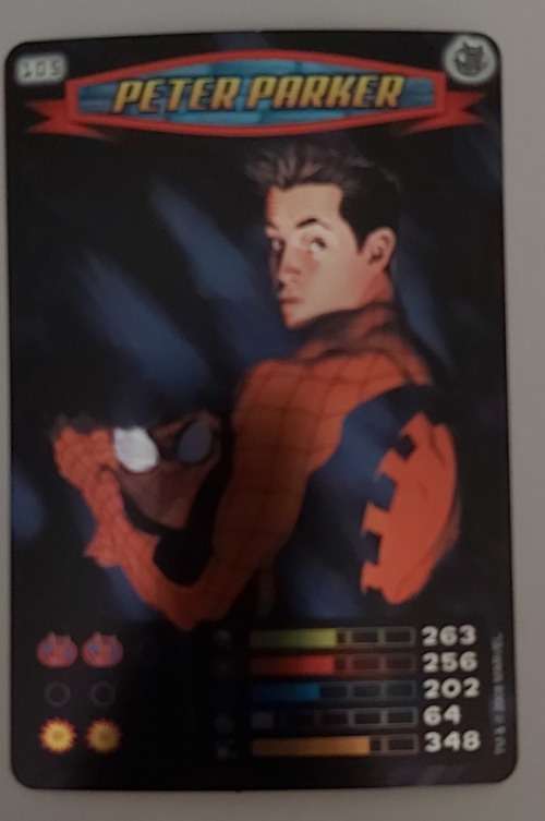PETER PARKER - MARVEL `SPIDERMAN 2011 COLLECTION` - FOIL TRADING CARD 105