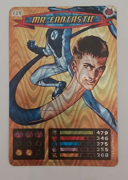 MR FANTASTIC - MARVEL `SPIDERMAN 2011 COLLECTION` - FOIL `SUPER RARE` TRADING CARD 200