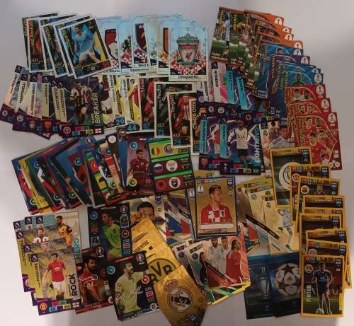 FOOTBALL TRADING CARDS - TOPPS and PANINI - LOT of 50 `FOILS`TRADING  CARDS - VARIOUS COLLECTIONS A