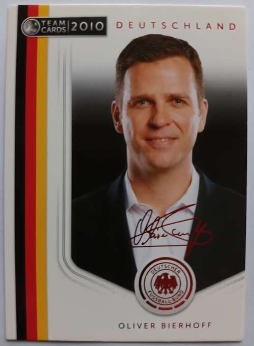 OLIVER BIEROFF (Germany) - PANINI `Germany W/Cup 2010` Team -  Printed `AUTOGRAPHED` TRADING CARD
