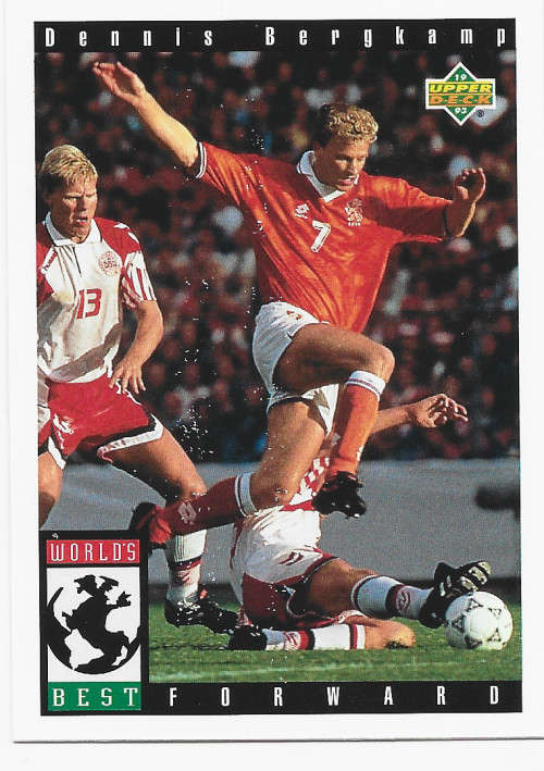 DENNIS BERGKAMP (Arsenal/Holland) - FIFA WORLD CUP 1994 USA `UPPER DECK`  - `BASE` TRADING CARD 112