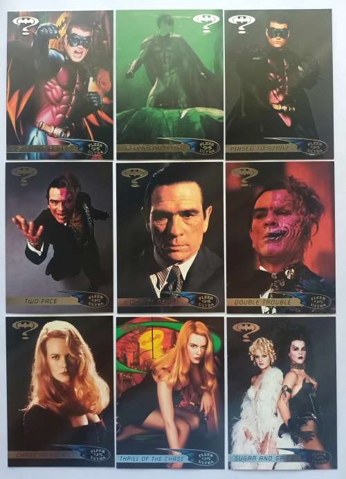 DC COMICS FLEER ULTRA 1995 - SET `BATMAN FOREVER` COLLECTION 116 of 120 TRADING CARDS