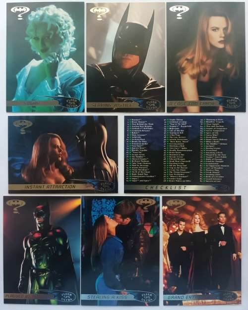 DC COMICS FLEER ULTRA 1995 - SET `BATMAN FOREVER` COLLECTION 116 of 120 TRADING CARDS