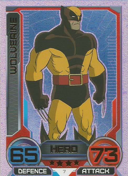 WOLVERINE - `MARVEL HERO ATTAX` 2014/15 TOPPS - `HOLOGRAPHIC` TRADING CARD 7