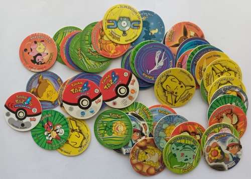 TAZOS - Simba Mixed Collections Tazos - LOT of 58 Mixed Series Tazos