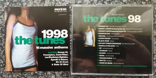 CLUB MUSIC CD - `THE TUNES 1998` MUZIK MAGAZINE - DANCE MUSIC CD in good condition