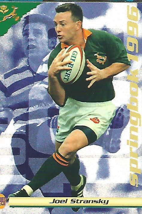 JOEL STRANSKY (Springboks) - SPORTS DECK RUGBY COLLECTION  1996 - TRADING CARD 19