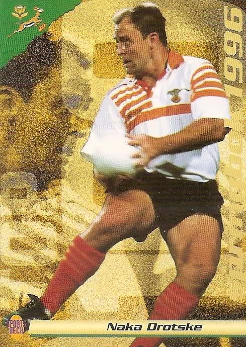 NAKA DROTSKE (Springboks) - SPORTS DECK RUGBY COLLECTION  1996 - TRADING CARD 17
