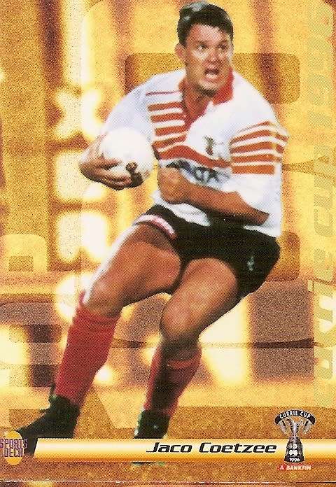 JACO COETZEE (FREE STATE) - SPORTS DECK RUGBY COLLECTION  1996 - TRADING CARD 34