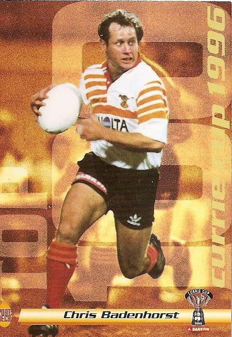 CHRIS BADENHORST (FREE STATE) - SPORTS DECK RUGBY COLLECTION  1996 - TRADING CARD 39