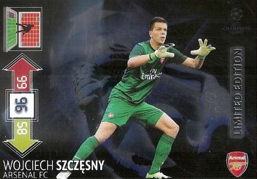 WOJCJECH SZCZESNY - PANINI CHAMPIONS LEAGUE ADRENALYN XL 2012/13 - `RARE` `LIMITED EDITION` CARD