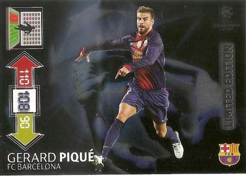 GERARD PIQUE - PANINI CHAMPIONS LEAGUE ADRENALYN XL 2012/13 - `RARE` `LIMITED EDITION` CARD