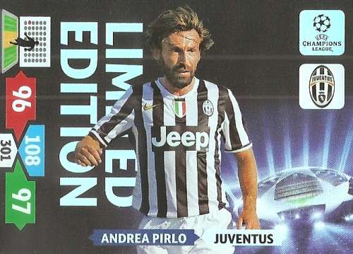 ANDREA PIRLO - PANINI CHAMPIONS LEAGUE 2013/14 - `LIMITED EDITION` TRADING CARD