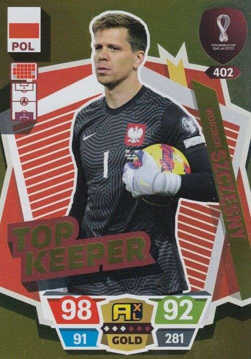 W. SZCZESNY - PANINI `FIFA WORLD CUP 2022` QATAR - RARE `TOP KEEPER` TRADING CARD 402