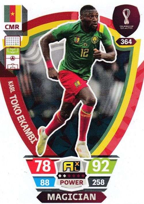 KARL EKAMBI - PANINI `FIFA WORLD CUP 2022` QATAR - `MAGICIAN` TRADING CARD 364