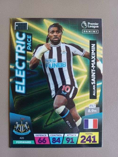 ALLAN S. MAXIM - PANINI  English Premier League 2022/23 - `ELECTRIC PACE` TRADING CARD 420