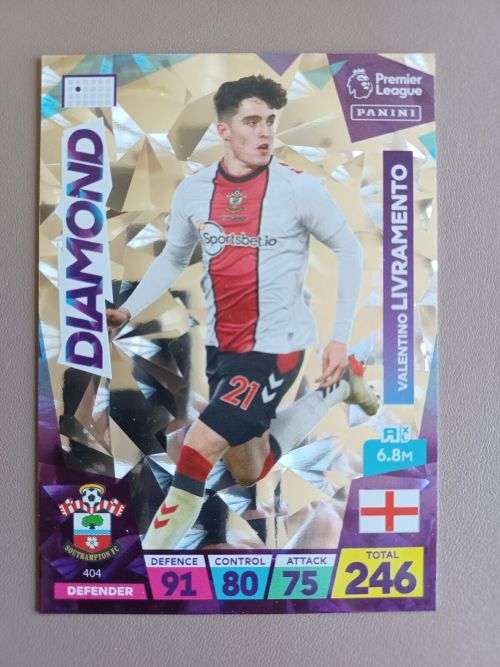 V. LIVRAMENTO - PANINI  English Premier League 2022/23 - `DIAMOND` TRADING CARD 404