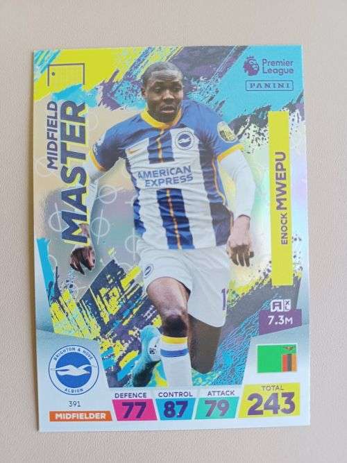 E. MWEPU - PANINI  English Premier League 2022/23 - `MID. MASTER` TRADING CARD 391