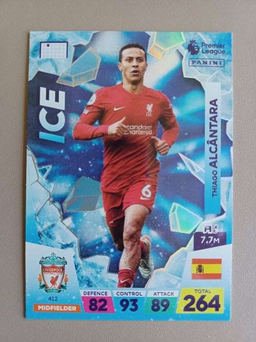 T. ALCANTARA - PANINI  English Premier League 2022/23 - `BLUE ICE` TRADING CARD 412
