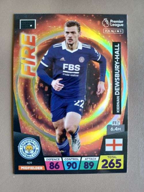 K. DEWSBURY HLL - PANINI  English Premier League 2022/23 - `RED FIRE` TRADING CARD 409