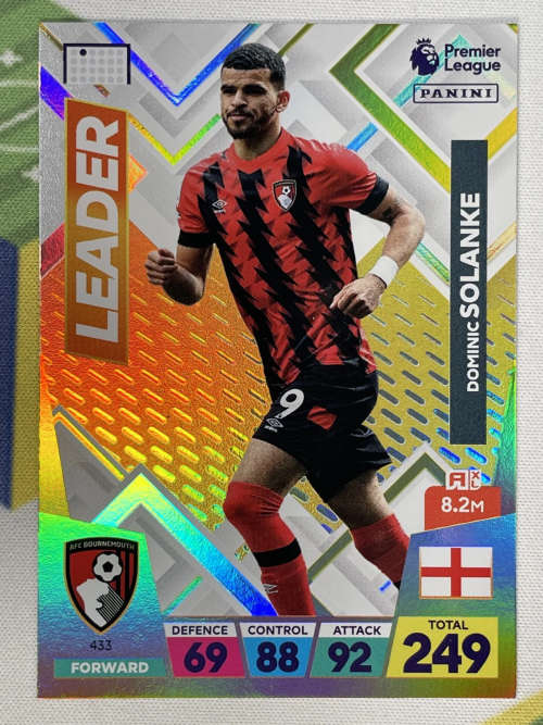 DOMINIC SOLANKE - PANINI  English Premier League 2022/23 - `LEADER` TRADING CARD 433