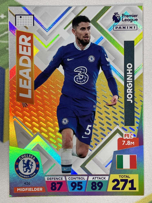 JORGINHO - PANINI  English Premier League 2022/23 - `LEADER` TRADING CARD 436