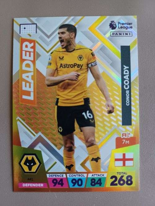 CONOR COADY - PANINI  English Premier League 2022/23 - `LEADER` TRADING CARD 441