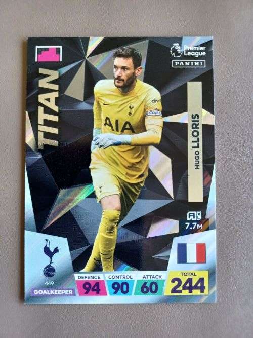 HUGO LLORIS - PANINI  English Premier League 2022/23 - `TITAN` TRADING CARD 449