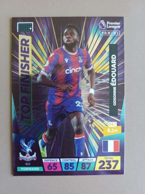 ODSONNE EDOUARD - PANINI  English Premier League 2022/23 - `TOP FINNISHER` TRADING CARD 422
