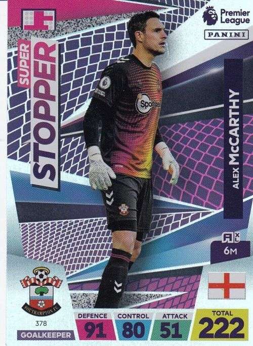 ALEX McCARTHY - PANINI  English Premier League 2022/23 - `SUPER STOPPER` TRADING CARD 378