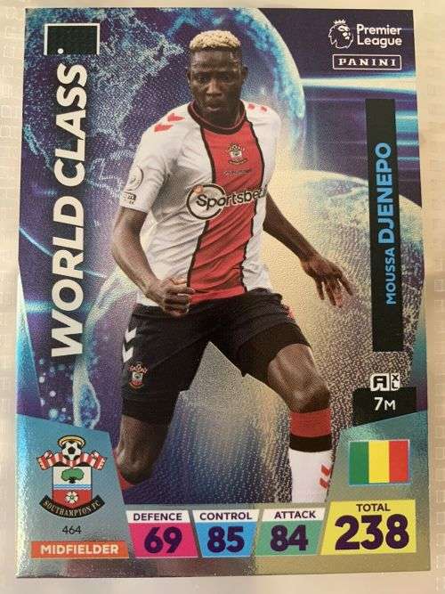 MOUSSA DJENPO - PANINI  English Premier League 2022/23 - `WORLD CLASS` TRADING CARD 464