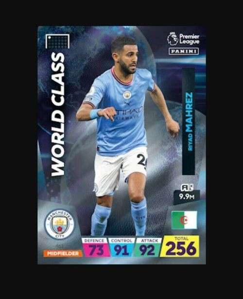 RYAD MAHREZ - PANINI  English Premier League 2022/23 - `WORLD CLASS` TRADING CARD 461