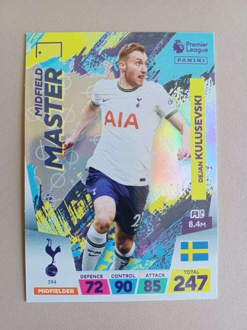 DEJAN KULUSEVSKI - PANINI  English Premier League 2022/23 - `MID. MASTER` TRADING CARD 394